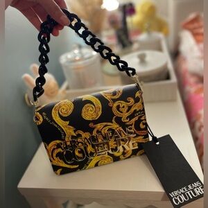 Versace Jeans Couture Barocco-Print Crossbody Bag